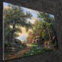 Forest 24x36 in. stretched Oil Painting Canvas Art Wall Decor modern001