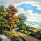Lakeview 24x36 in. stretched Oil Painting Canvas Art Wall Decor modern004 Lakeview 24x36 in. stretched Oil Painting Canvas Art Wall Decor modern004