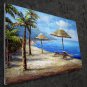 Beach 24x36 in. stretched Oil Painting Canvas Art Wall Decor modern001