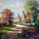 Country 24x36 in. stretched Oil Painting Canvas Art Wall Decor modern502