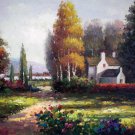 Country 24x36 in. stretched Oil Painting Canvas Art Wall Decor modern503
