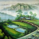 Country 24x36 in. stretched Oil Painting Canvas Art Wall Decor modern509