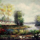 Country 24x36 in. stretched Oil Painting Canvas Art Wall Decor modern511