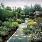 Garden 24x36 in. stretched Oil Painting Canvas Art Wall Decor modern401