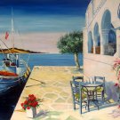 Seaside 24x36 in. stretched Oil Painting Canvas Art Wall Decor modern201