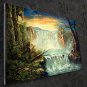 Waterfall 24x36 in. stretched Oil Painting Canvas Art Wall Decor modern201