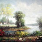 Country 24x36 in. stretched Oil Painting Canvas Art Wall Decor modern401