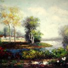 Country 24x36 in. stretched Oil Painting Canvas Art Wall Decor modern404