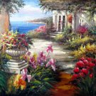 Garden 24x36 in. stretched Oil Painting Canvas Art Wall Decor modern603