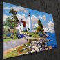 Light tower 24x36 in. stretched Oil Painting Canvas Art Wall Decor modern001