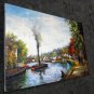 Waterside 24x36 in. stretched Oil Painting Canvas Art Wall Decor modern102