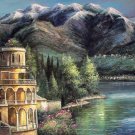 Waterside 24x36 in. stretched Oil Painting Canvas Art Wall Decor modern103