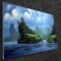 Waterside 24x36 in. stretched Oil Painting Canvas Art Wall Decor modern105