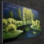 Waterside 24x36 in. stretched Oil Painting Canvas Art Wall Decor modern106