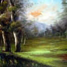 Country 24x36 in. stretched Oil Painting Canvas Art Wall Decor modern004