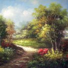 Country 24x36 in. stretched Oil Painting Canvas Art Wall Decor modern006