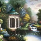 Garden 24x36 in. stretched Oil Painting Canvas Art Wall Decor modern302