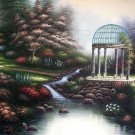 Garden 24x36 in. stretched Oil Painting Canvas Art Wall Decor modern303