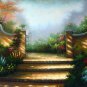 Garden 24x36 in. stretched Oil Painting Canvas Art Wall Decor modern304