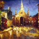 Palace 24x36 in. stretched Oil Painting Canvas Art Wall Decor modern001