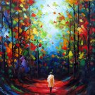 Romantic night 24x36 in. stretched Oil Painting Canvas Art Wall Decor modern002