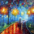 Romantic night 24x36 in. stretched Oil Painting Canvas Art Wall Decor modern005