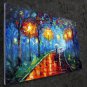 Romantic night 24x36 in. stretched Oil Painting Canvas Art Wall Decor modern005