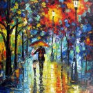 Romantic night 24x36 in. stretched Oil Painting Canvas Art Wall Decor modern105
