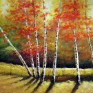 Trees 24x36 in. stretched Oil Painting Canvas Art Wall Decor modern301