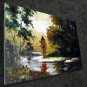 Waterside 24x36 in. stretched Oil Painting Canvas Art Wall Decor modern001