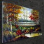 Waterside 24x36 in. stretched Oil Painting Canvas Art Wall Decor modern002