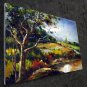 Waterside 24x36 in. stretched Oil Painting Canvas Art Wall Decor modern005