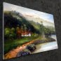 Waterside 24x36 in. stretched Oil Painting Canvas Art Wall Decor modern006