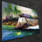 Waterside 24x36 in. stretched Oil Painting Canvas Art Wall Decor modern007