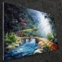 Waterside 24x36 in. stretched Oil Painting Canvas Art Wall Decor modern010