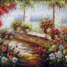Mediterranean 24x36 in. stretched Oil Painting Canvas Art Wall Decor modern506
