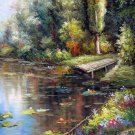 Mediterranean 24x36 in. stretched Oil Painting Canvas Art Wall Decor modern507