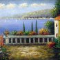 Mediterranean 24x36 in. stretched Oil Painting Canvas Art Wall Decor modern511