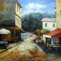 Mediterranean 24x36 in. stretched Oil Painting Canvas Art Wall Decor modern513