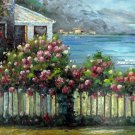 Mediterranean 24x36 in. stretched Oil Painting Canvas Art Wall Decor modern523