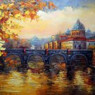 Mediterranean 24x36 in. stretched Oil Painting Canvas Art Wall Decor modern26D