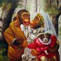 Monkey Wedding 24x36 in. stretched Oil Painting Canvas Art Wall Decor modern008