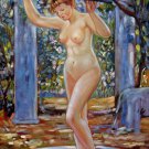 Nude 24x36 in. stretched Oil Painting Canvas Art Wall Decor modern004