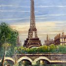 Effael Tower 24x36 in. stretched Oil Painting Canvas Art Wall Decor modern001