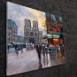 Paris 24x36 in. stretched Oil Painting Canvas Art Wall Decor modern03D