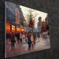 Paris 24x36 in. stretched Oil Painting Canvas Art Wall Decor modern04D