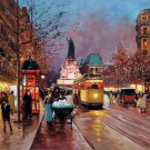 Paris 24x36 in. stretched Oil Painting Canvas Art Wall Decor modern08D
