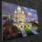 Paris 24x36 in. stretched Oil Painting Canvas Art Wall Decor modern531