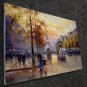 Paris 24x36 in. stretched Oil Painting Canvas Art Wall Decor modern532
