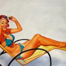 Rep. Gil Elvgren 24x36 in. stretched Oil Painting Canvas Art Wall Decor modern003 Rep. Gil Elvgren 24x36 in. stretched Oil Painting Canvas Art Wall Decor modern003